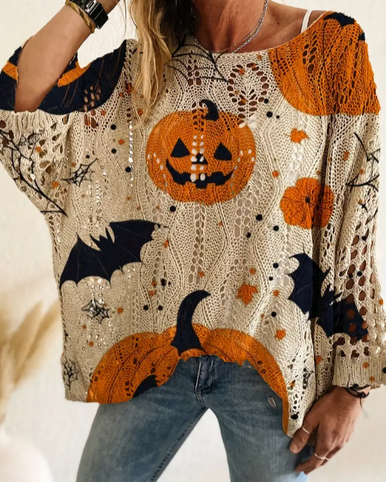 Halloween Pumpkin Sweater