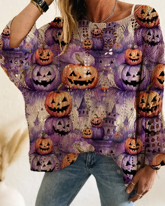 Halloween Pumpkin Sweater