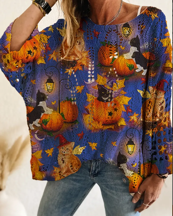 Halloween Pumpkin Sweater