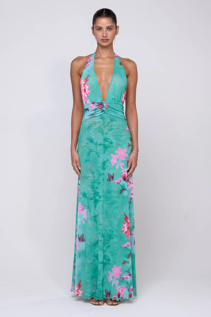Lulu & Lace Floral Halter Dress