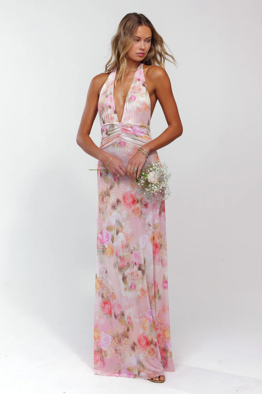 Lulu & Lace Floral Halter Dress