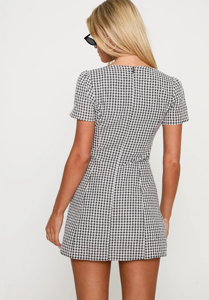The Chai Gingham Romper