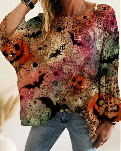 Halloween Pumpkin Sweater