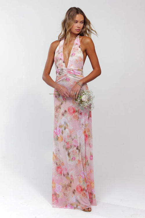 Lulu & Lace Floral Halter Dress