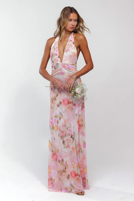 Lulu & Lace Floral Halter Dress