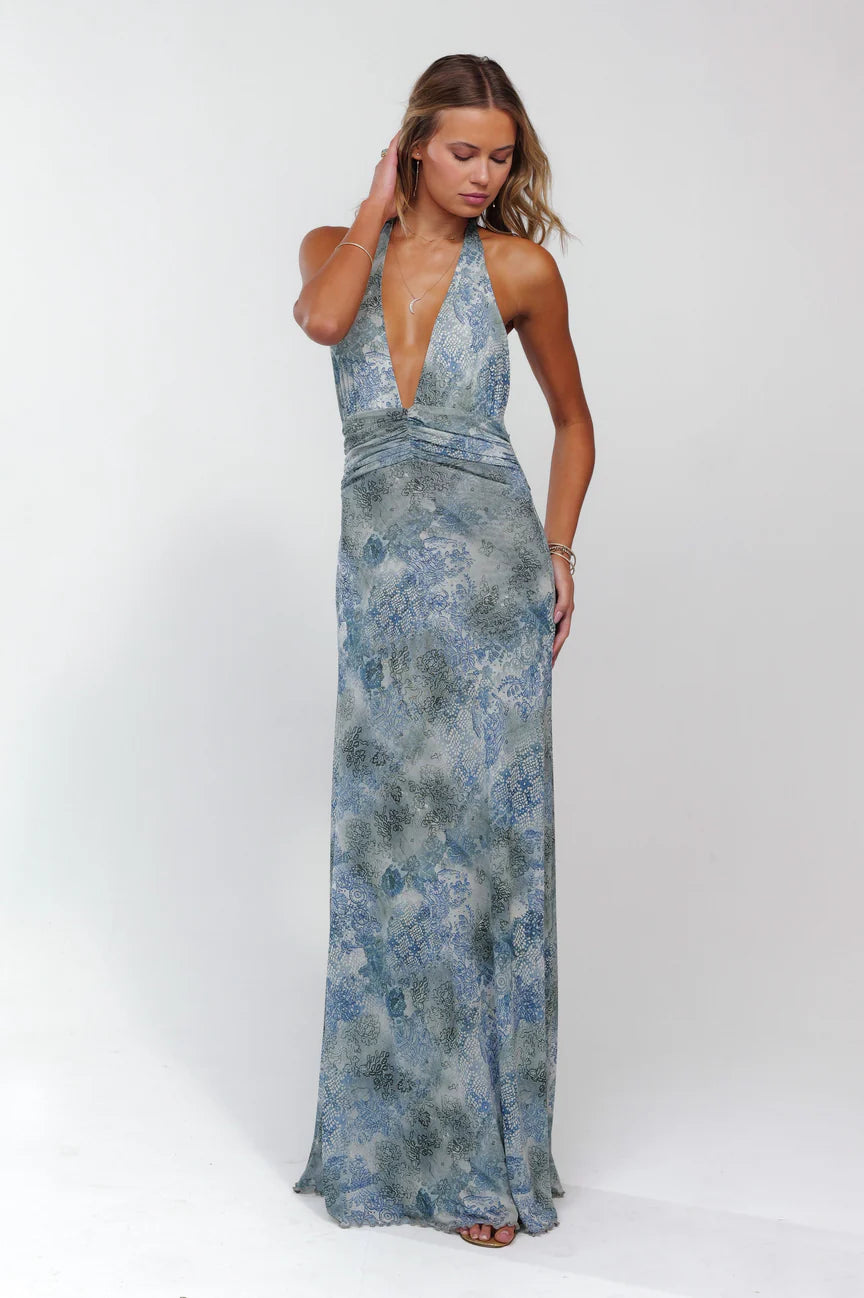 Lulu & Lace Floral Halter Dress